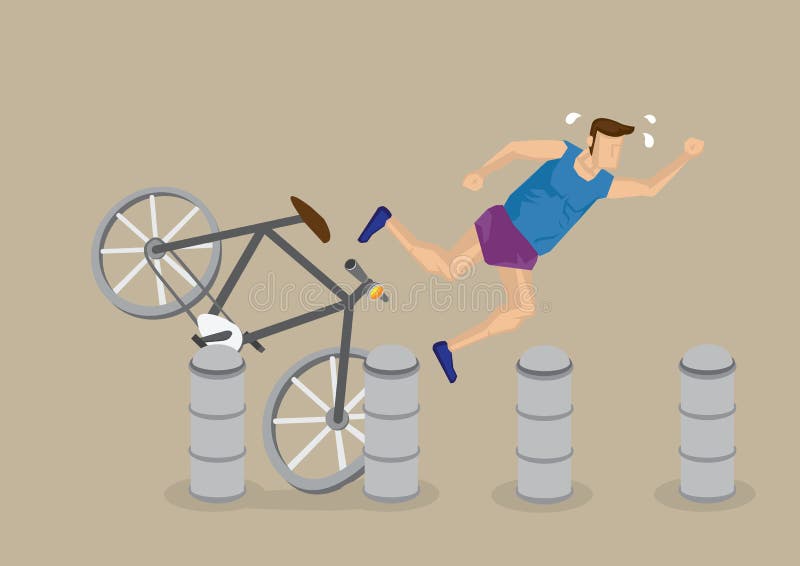 Cycling Accident Cartoon Vector Illustration Stock Vector - Illustration of bollards, bike: 68677024 Cycling Accident Cartoon Vector Illustration Stock Vector - Illustration of bollards, bike: 68677024
