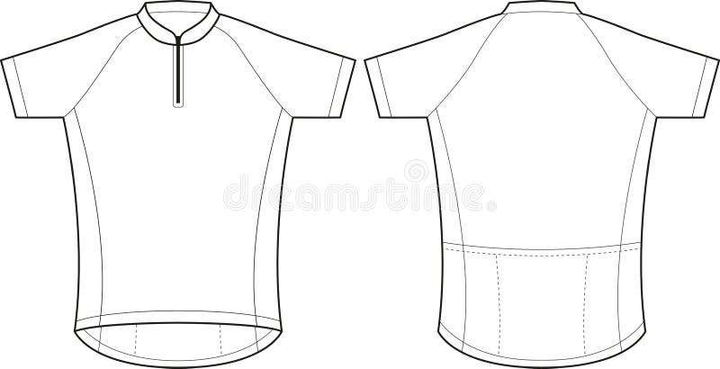 Cycling Jersey Royalty Free Vector Image Vectorstock