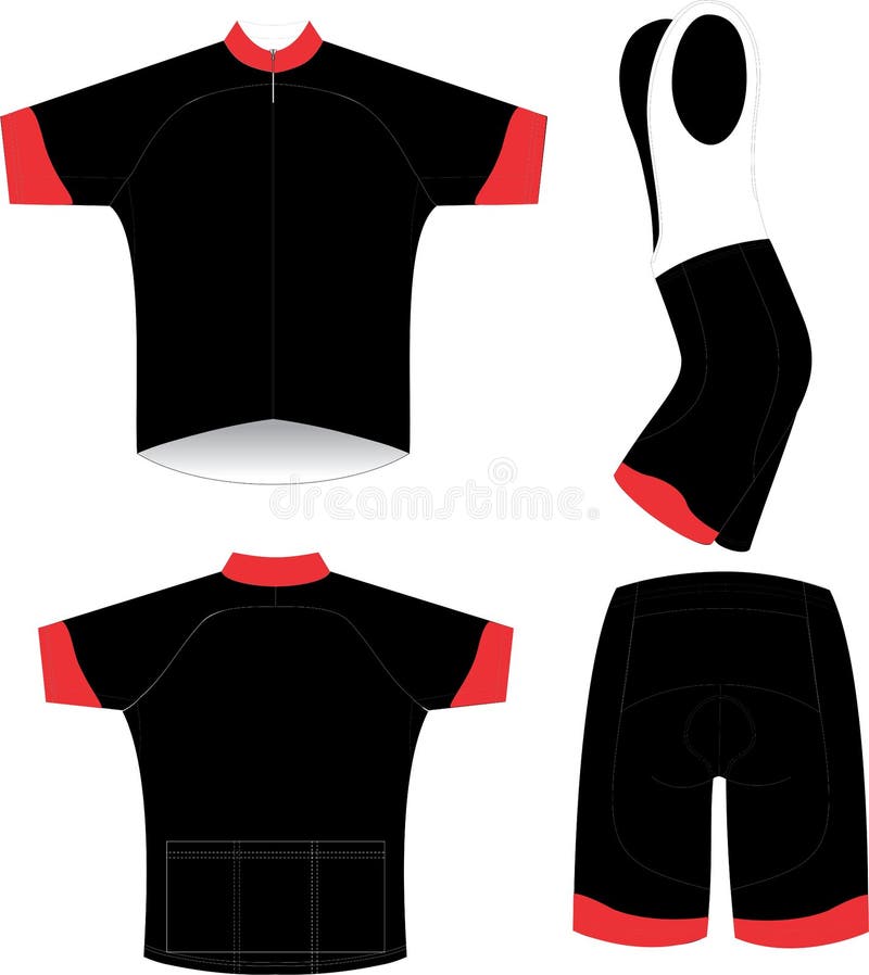 Download Cycling Jersey Full Sleeve Mock Up Design Front And Back ...