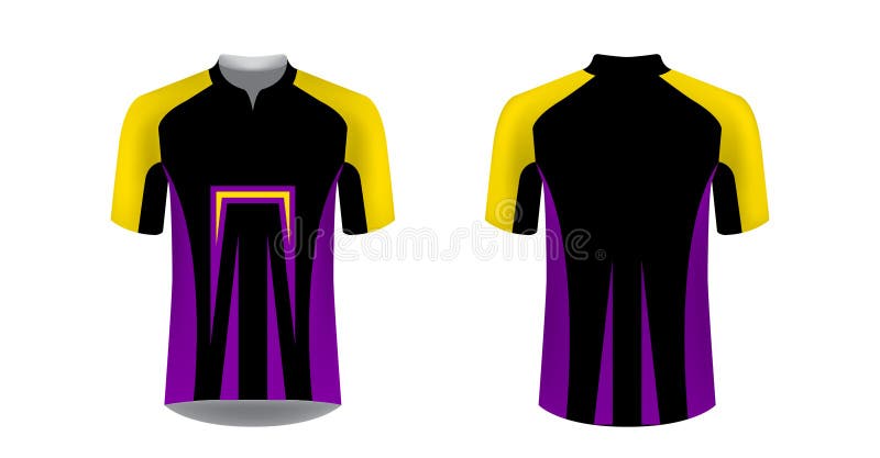 Download Cycling Jersey Vector Mockup. T-shirt Sport Design ...