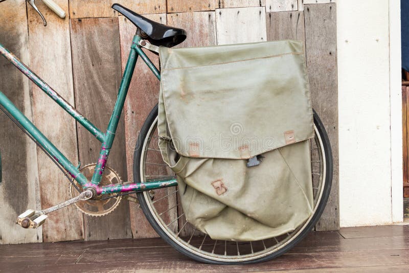 Cycling messenger bag stock image. Image of retro, vintage - 60761889