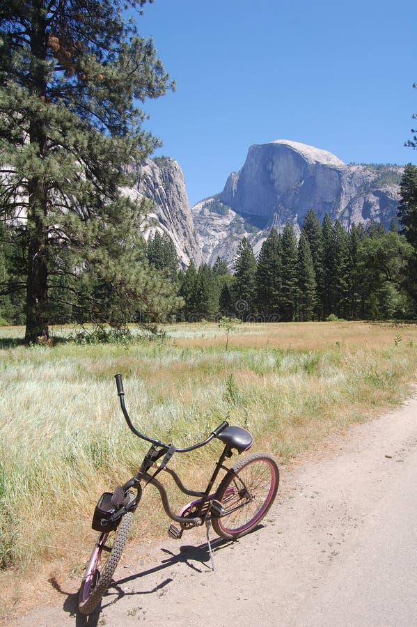 Cycling in yosemite stock photo. Image of cycle, bike 16759786