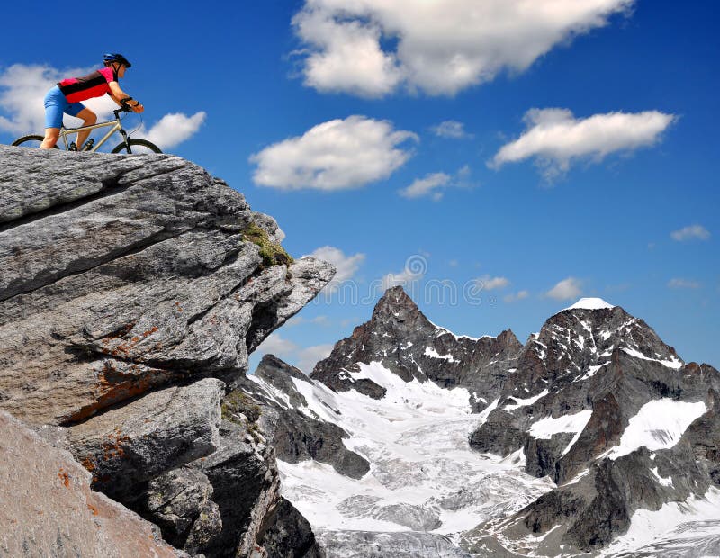 Cyclist royalty free stock images