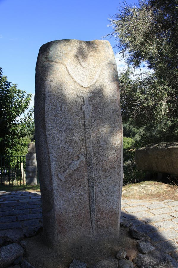 Cyclopean masonry and menhirs on the hills of Filitosa, Southern Corsica