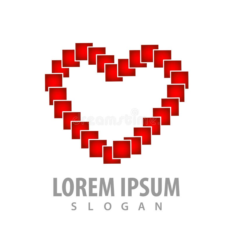 Cyfrowego piksla miłości kształta logo pojęcia projekt Symbolu szablonu elementu graficzny wektor ilustracji Cyfrowego piksla miłości kształta logo pojęcia projekt Symbolu szablonu elementu graficzny wektor ilustracji