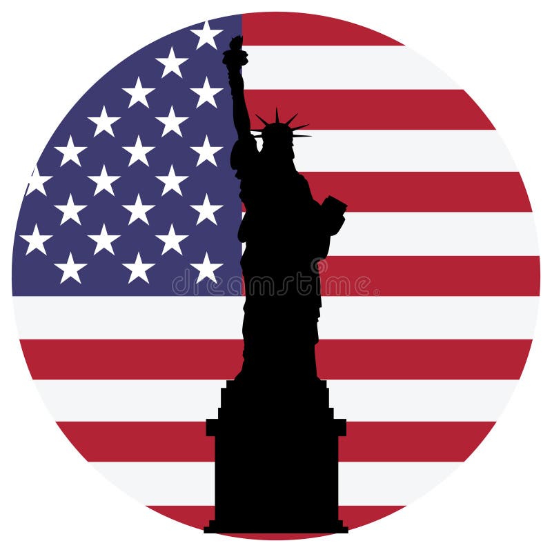 cyfrowej chorągwianej ilustracyjnej swobody oryginalna statua usa royalty ilustracja cyfrowej chorągwianej ilustracyjnej swobody oryginalna statua usa royalty ilustracja
