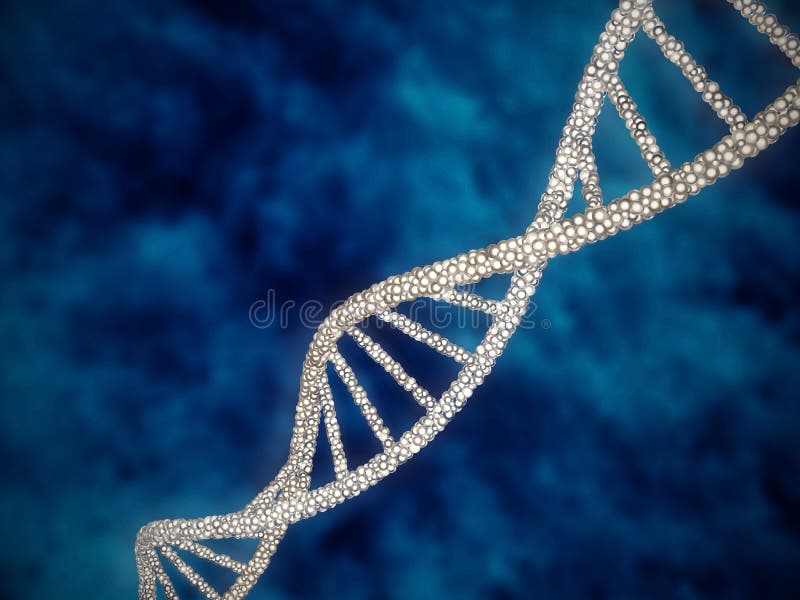 Cyfrowej ilustraci DNA struktura w colour tle royalty ilustracja Cyfrowej ilustraci DNA struktura w colour tle royalty ilustracja