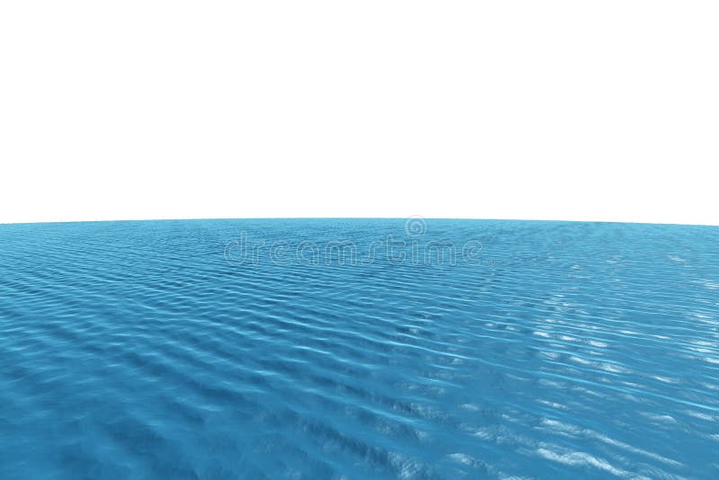 Cyfrowo wytwarzający graficzny Błękitny ocean ilustracja wektor