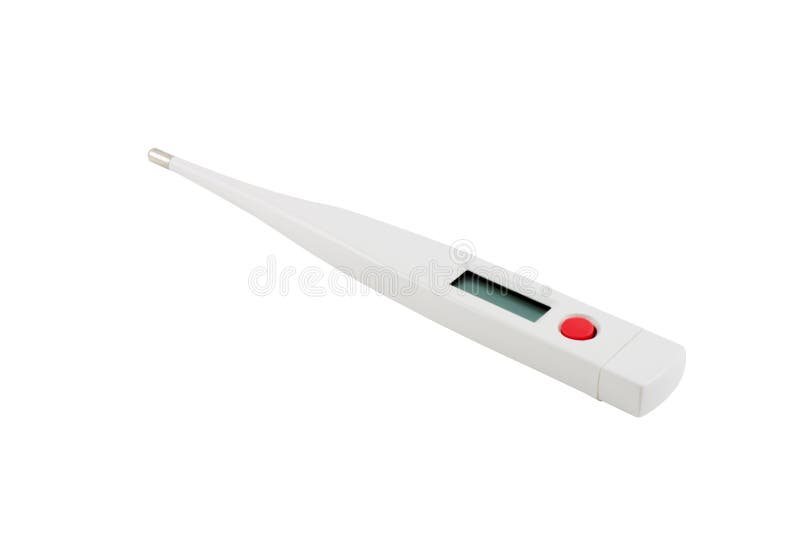 Cyfrowy termometr obraz stock