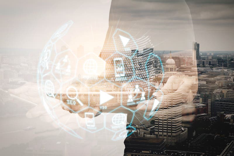 Cyfrowych marketingowi środki (strony internetowej reklama, email, ogólnospołeczna sieć, SEO, obraz stock Cyfrowych marketingowi środki (strony internetowej reklama, email, ogólnospołeczna sieć, SEO, obraz stock