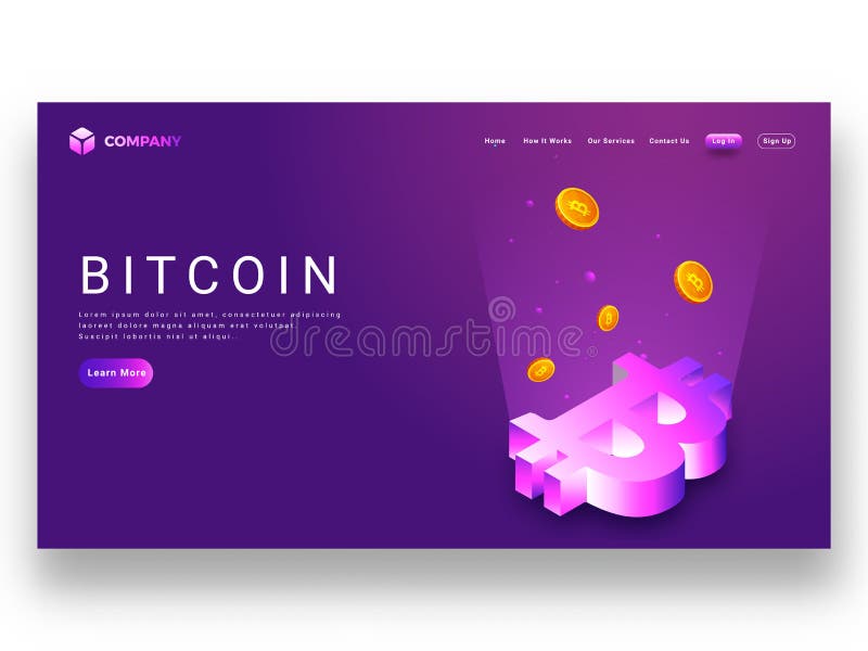 Cyfrowych promienie przychodzi od 3D bitcoin symbolu na purpurowym tle, ilustracji Cyfrowych promienie przychodzi od 3D bitcoin symbolu na purpurowym tle, ilustracji