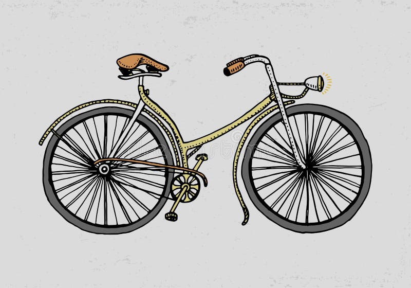 Cykel, cykel eller velocipede Bluen colors collage den inristade handen som dras i gammalt, skissar stil, tappningtransport vektor illustrationer Cykel, cykel eller velocipede Bluen colors collage den inristade handen som dras i gammalt, skissar stil, tappningtransport vektor illustrationer