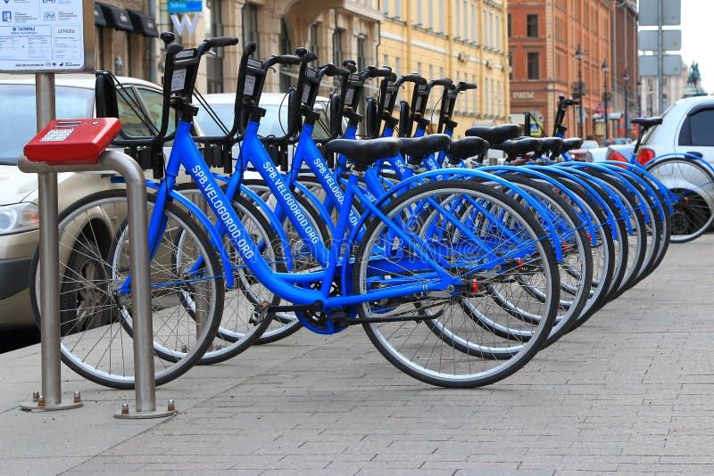 Cykelparkering fotografering för bildbyråer Cykelparkering fotografering för bildbyråer