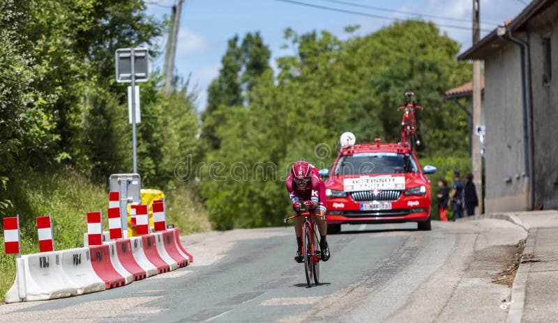 Cyklisten Tiago Machado - Kriterium du Dauphine 2017 fotografering för bildbyråer