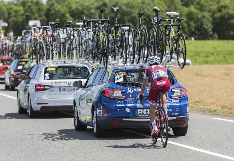 Cyklisten Tiago Machado - Tour de France 2017 royaltyfria bilder