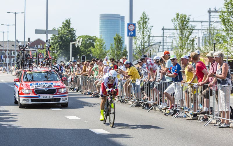 Cyklisten Tiago Machado - Tour de France 2015 arkivfoto