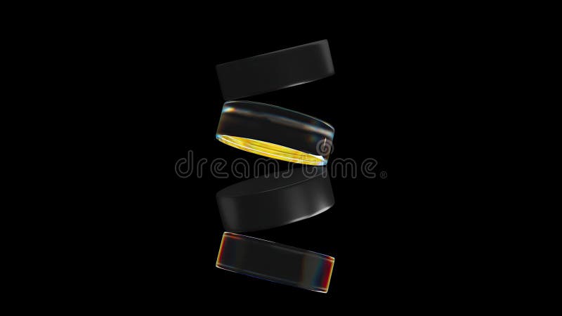 Cylinder shapes 3d render vector illustration