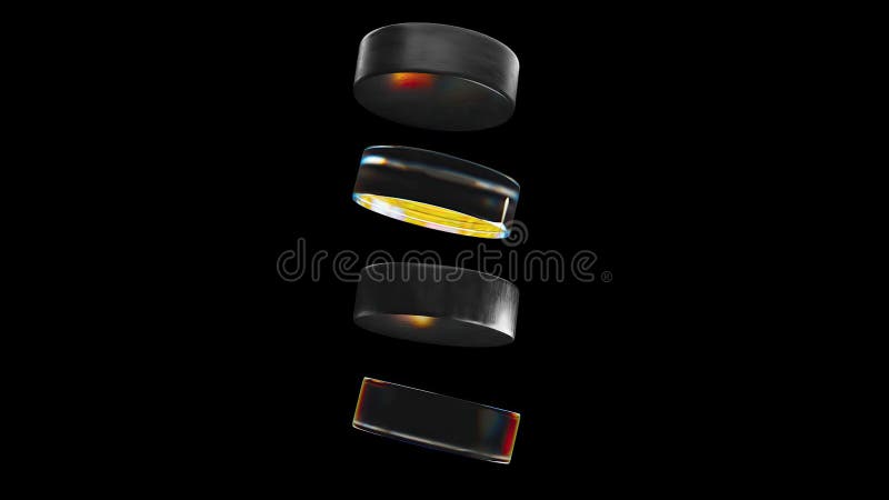 Cylinder shapes 3d render royalty free illustration