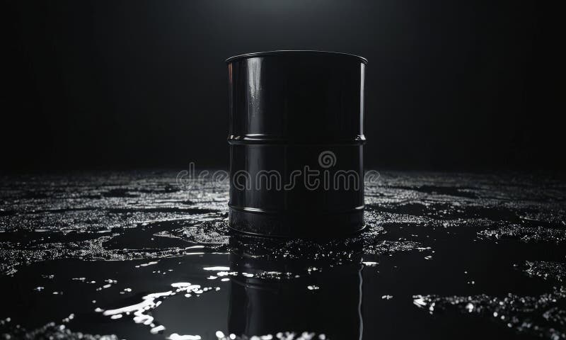 Cylindrical Object with Reflective Surface Stands on Reflective Surface ...