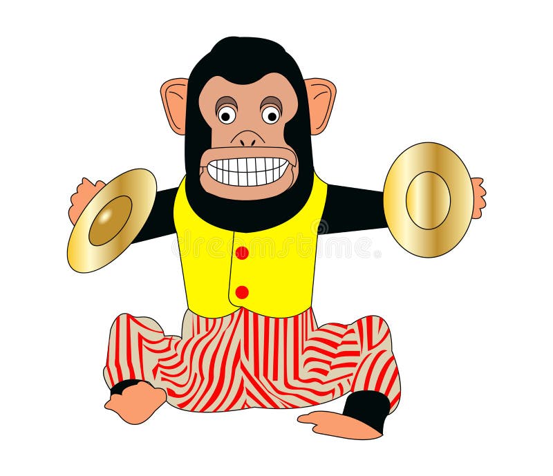 monkey banging cymbals