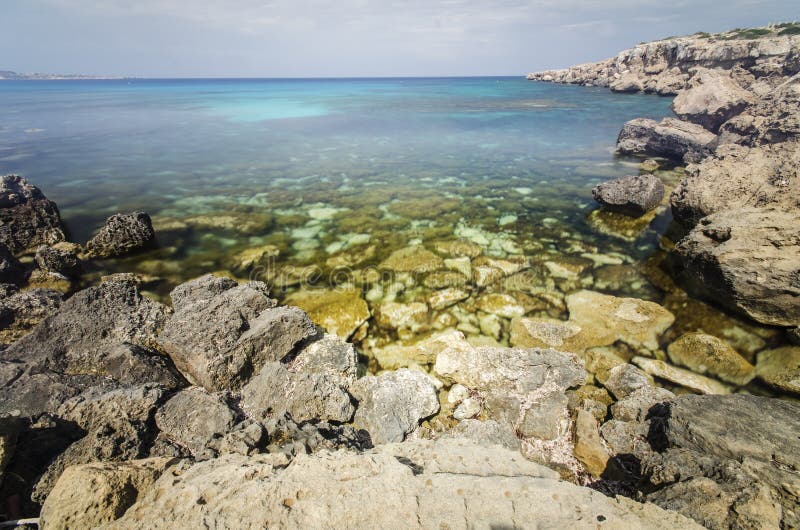 Cyprus Landscape, Cape Greco Stock Photo - Image of comfortable, light ...