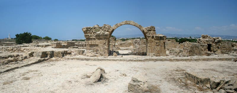 cyprus Pafo Saranta Kolones immagine stock cyprus Pafo Saranta Kolones immagine stock