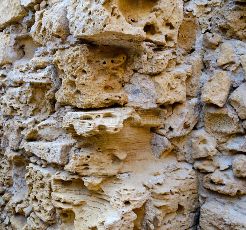 Cyprus Paphos Brick Wall Background Stock Image Image of europe