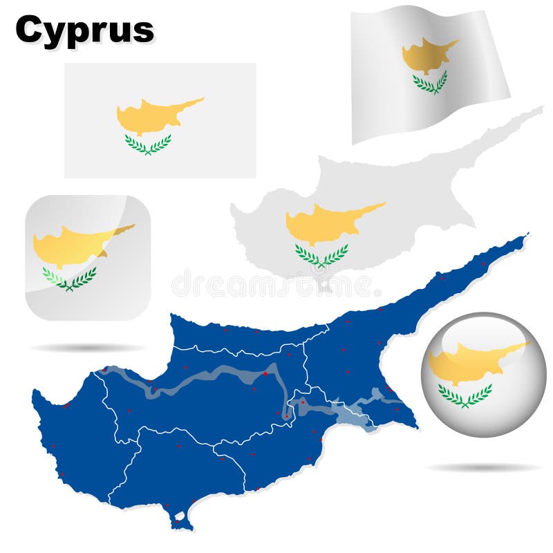 Cyprus map stock vector. Illustration of government, economic 9050098