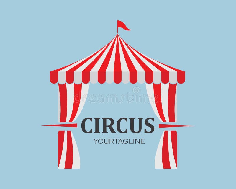 Cyrkowego namiotu logo szablonu wektor ilustracja wektor Cyrkowego namiotu logo szablonu wektor ilustracja wektor