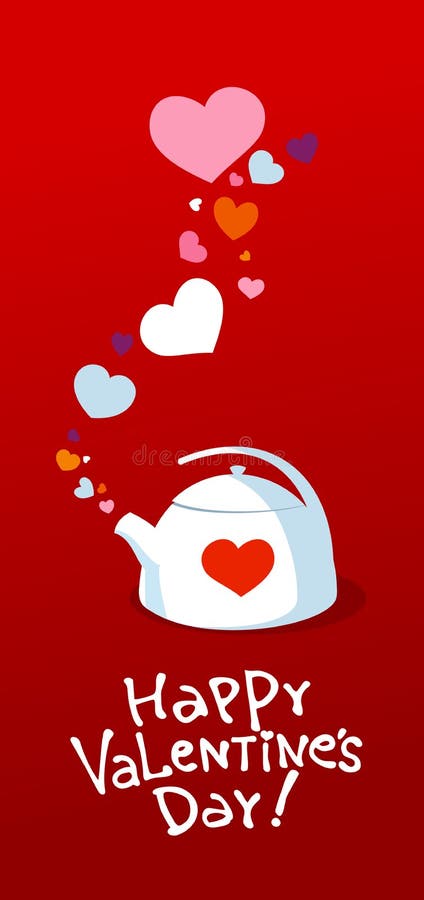 czajnika valentine ilustracja wektor czajnika valentine ilustracja wektor