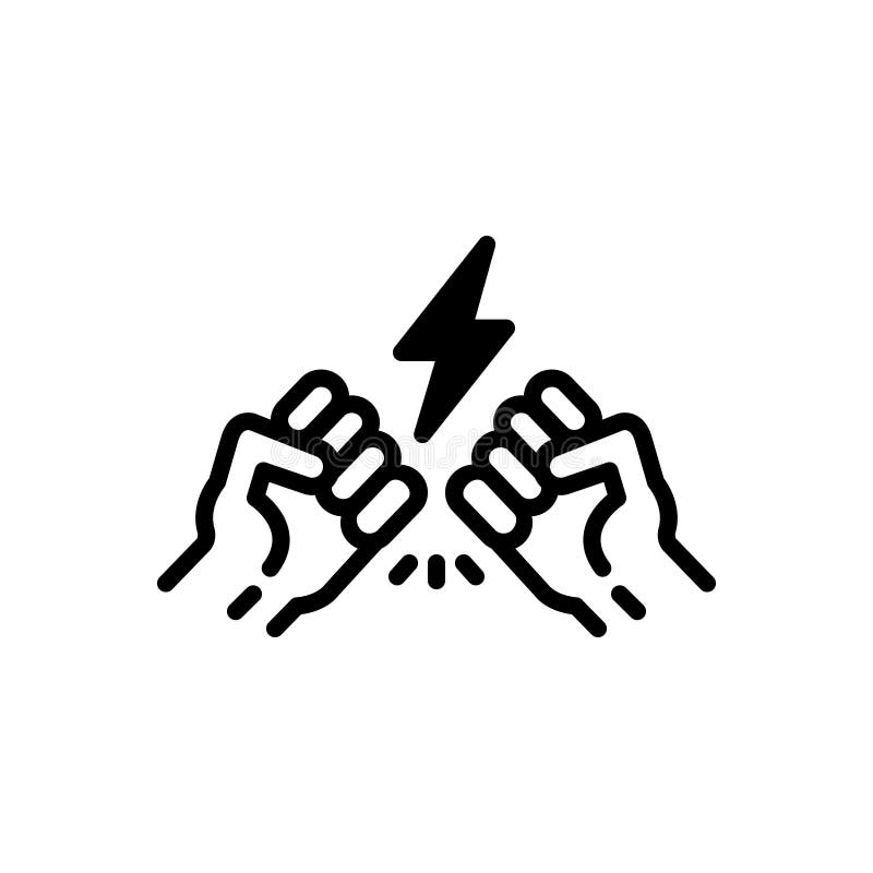 Black solid icon for Controversy, dispute, fight, polemic, conflict,  contention and dispute. Black solid icon for Controversy, dispute, fight, polemic, conflict,  contention and dispute