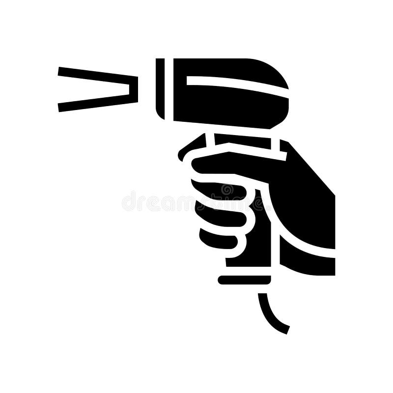 Czarna ilustracja ikony skanera kodu kreskowego. Wektor ikony skanera kodu kreskowego. znak skanera kodu kreskowego. izolowany symbol konturowy czarna ilustracja
