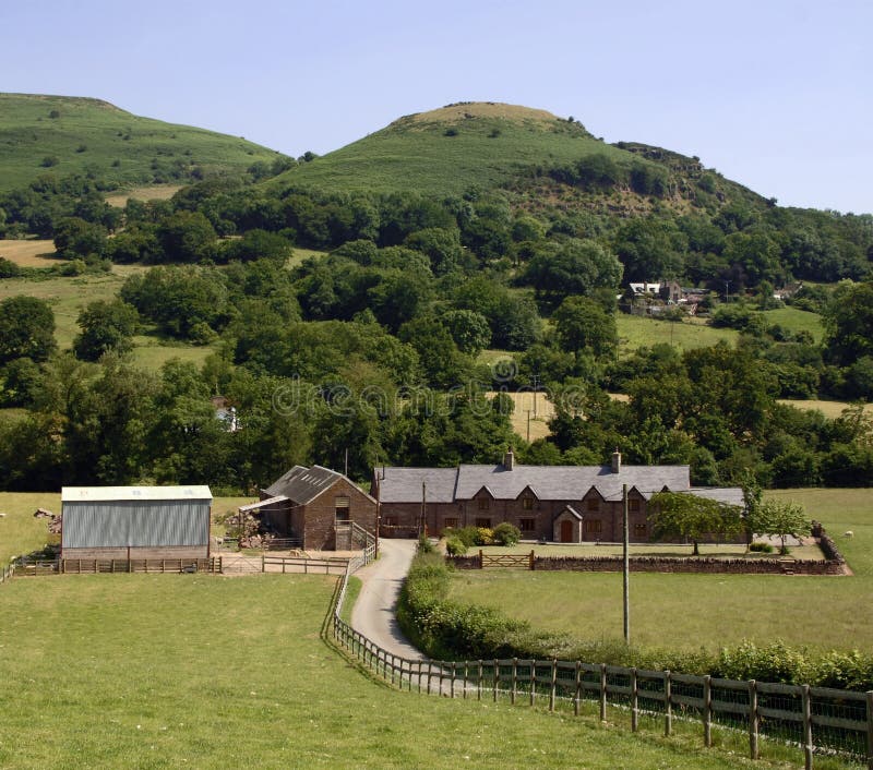 Czarne farmę góry wielkiej brytanii Wales