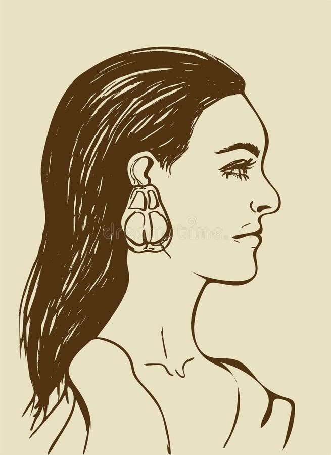 czarne włosy długie piękne kobiety Żeńska twarz w profilu Mody ikona dla piękno salonu Profil zmysłowa młoda dziewczyna royalty ilustracja czarne włosy długie piękne kobiety Żeńska twarz w profilu Mody ikona dla piękno salonu Profil zmysłowa młoda dziewczyna royalty ilustracja