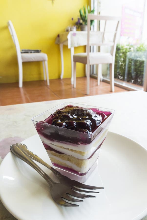 Czarnej jagody cheesecake zdjęcia stock Czarnej jagody cheesecake zdjęcia stock