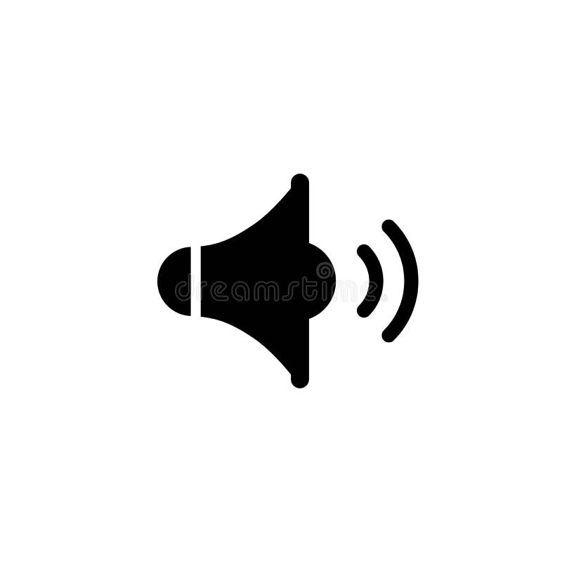 Czarny audio mówca odizolowywający na białym tle Płaski prosty wektor royalty ilustracja Czarny audio mówca odizolowywający na białym tle Płaski prosty wektor royalty ilustracja