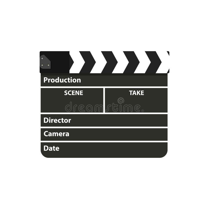 Czarny Clapperboard Filmu Clapper deska royalty ilustracja Czarny Clapperboard Filmu Clapper deska royalty ilustracja