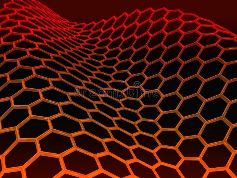 czarny graphene cząsteczkowa struktura royalty ilustracja czarny graphene cząsteczkowa struktura royalty ilustracja