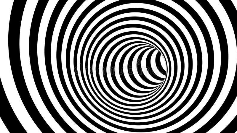 Czarny i biały hipnotyczna spirala royalty ilustracja Czarny i biały hipnotyczna spirala royalty ilustracja