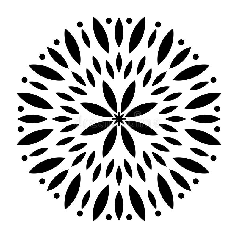 Czarny i biały mandala ilustracja ilustracji Czarny i biały mandala ilustracja ilustracji