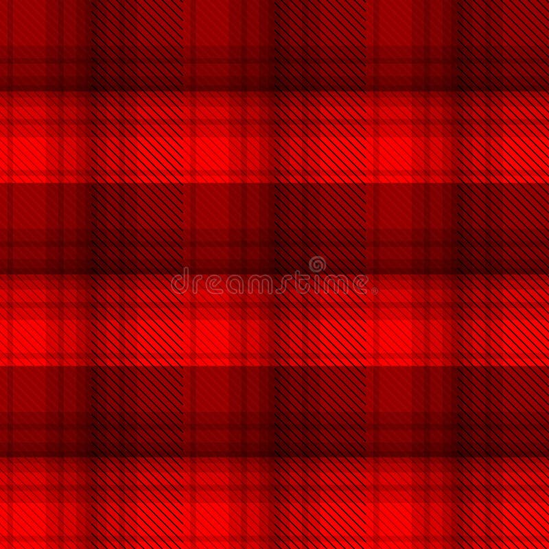 Czarny i czerwony tartan szkockiej kraty tło royalty ilustracja