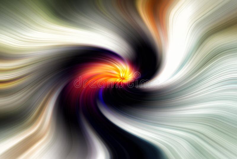 Abstract background of a black,orange and white twirl. Abstract background of a black,orange and white twirl