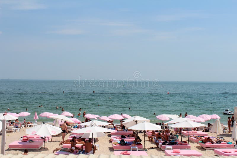 Czarny morze, Odessa, Ukraina zdjęcia royalty free Czarny morze, Odessa, Ukraina zdjęcia royalty free