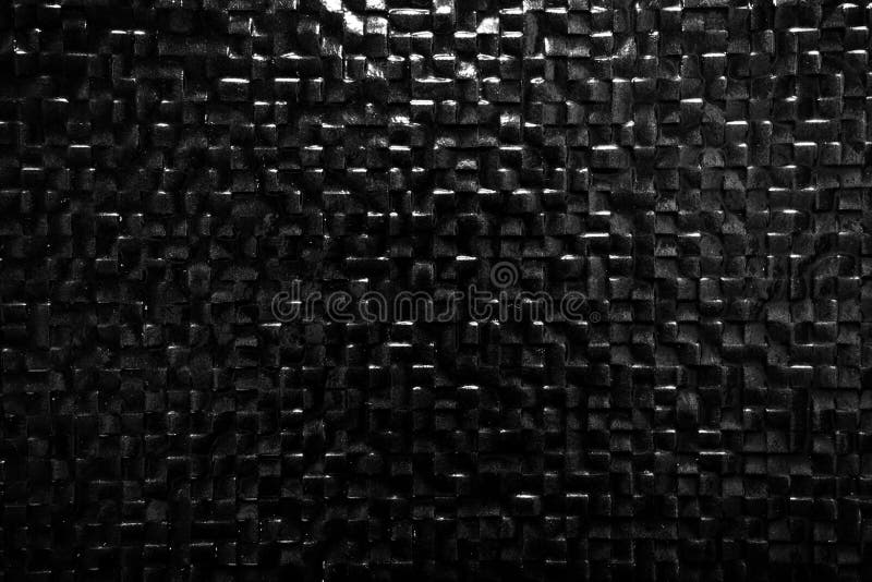 Czarny płytki ściany tło odbija światło elegancki wzór