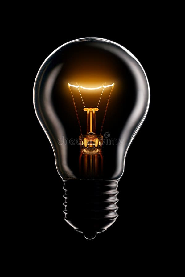 czarny rozjarzona lampa obraz stock czarny rozjarzona lampa obraz stock