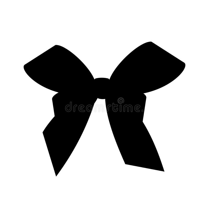 Czarny sylwetka prezenta łęk Pojęcie dla zaproszenia, sztandarów, prezent kart, gratulacje lub strona internetowa układu vect, ilustracji Czarny sylwetka prezenta łęk Pojęcie dla zaproszenia, sztandarów, prezent kart, gratulacje lub strona internetowa układu vect, ilustracji