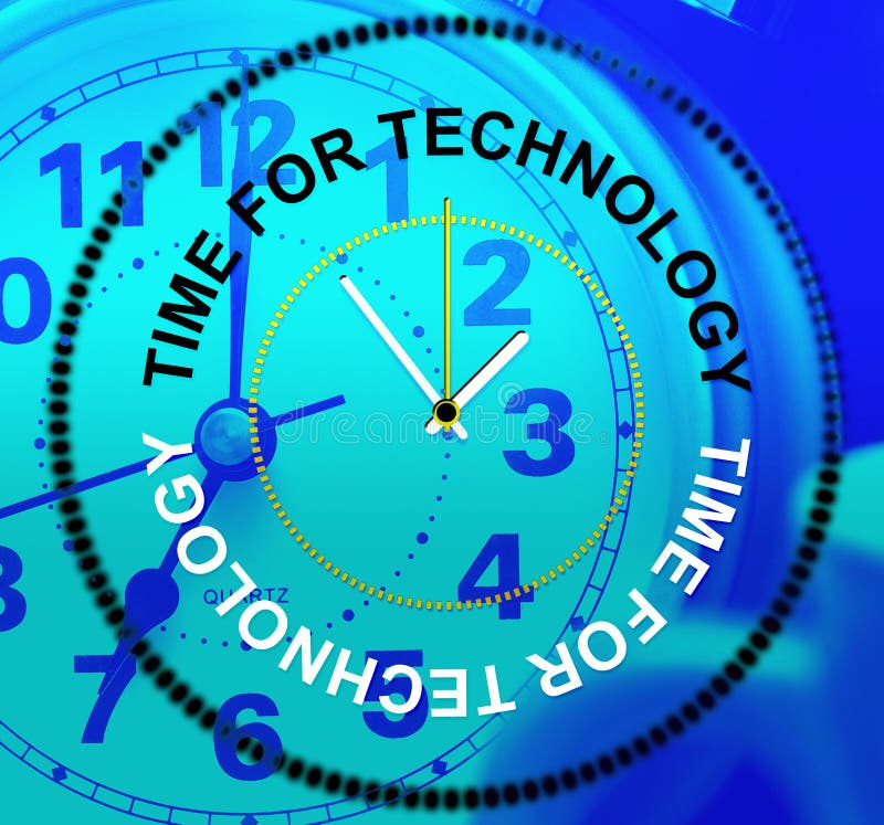 Czas Dla technologii Znaczy Cyfrowych dane I fact ilustracji Czas Dla technologii Znaczy Cyfrowych dane I fact ilustracji