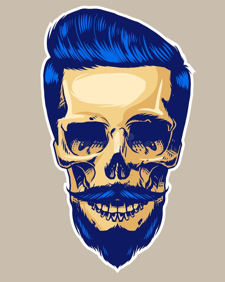 Czaszka modniś ilustracja wektor Czaszka modniś ilustracja wektor