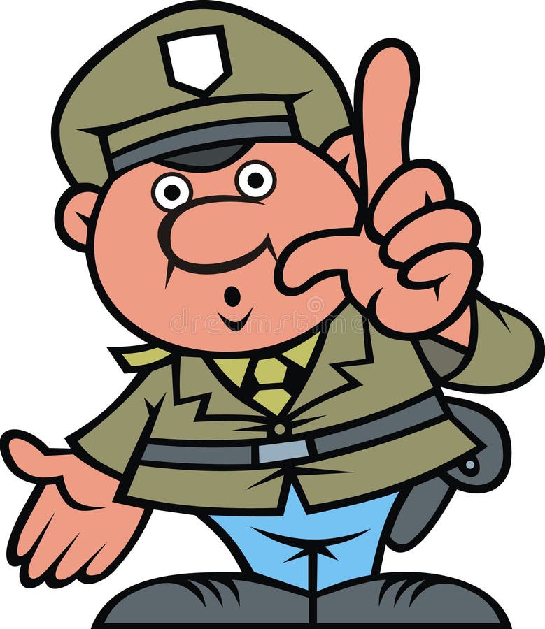 Czech police man royalty free illustration