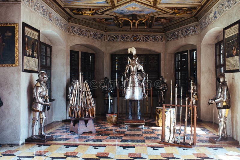 Czech Republic- Telc`castle armory stock images Czech Republic- Telc`castle armory stock images